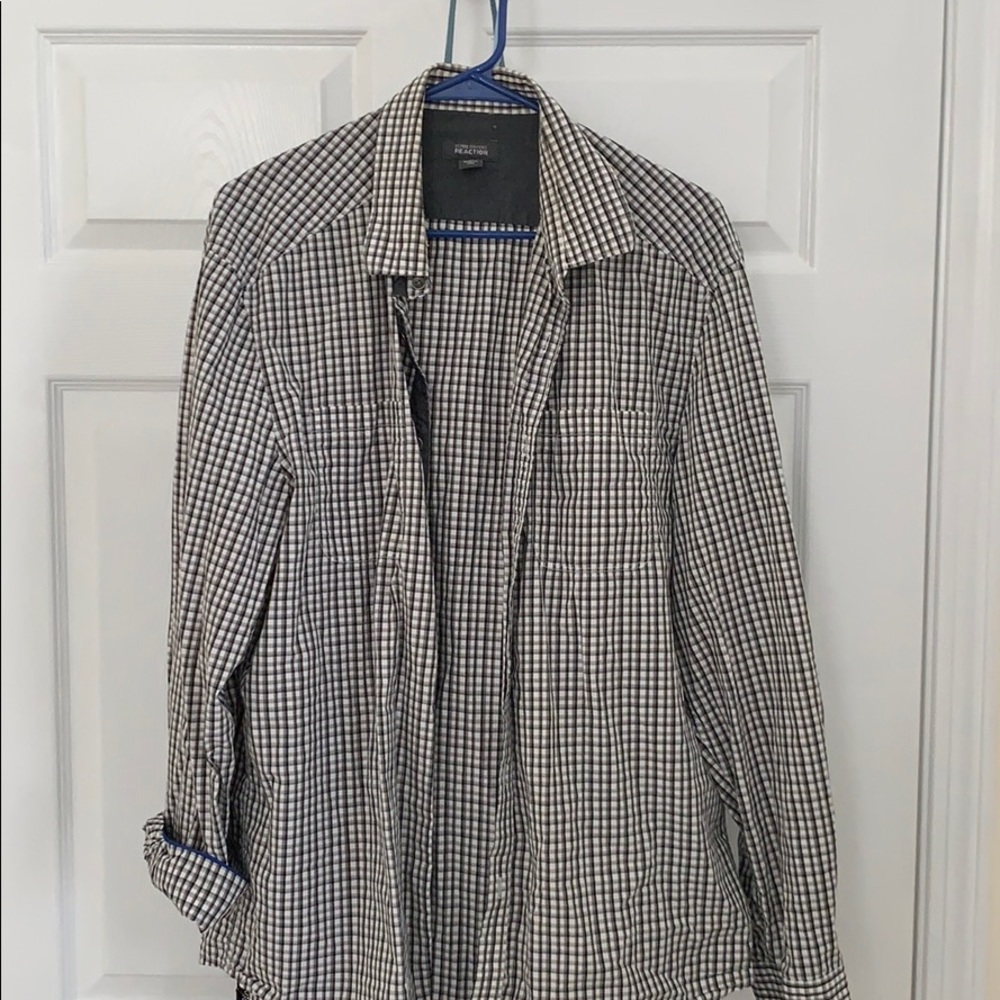 Kenneth Cole Grey button up